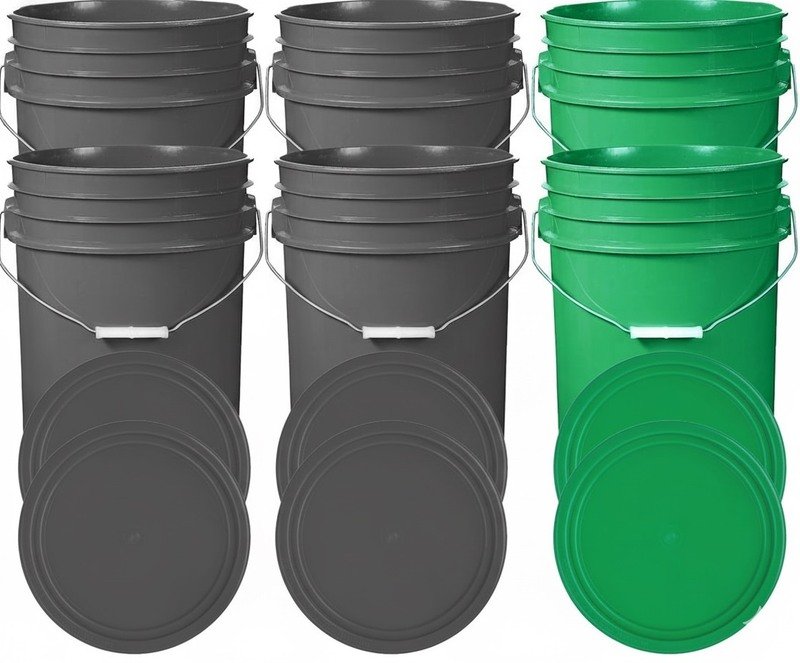 5 gallon plastic food grade buckets in USA